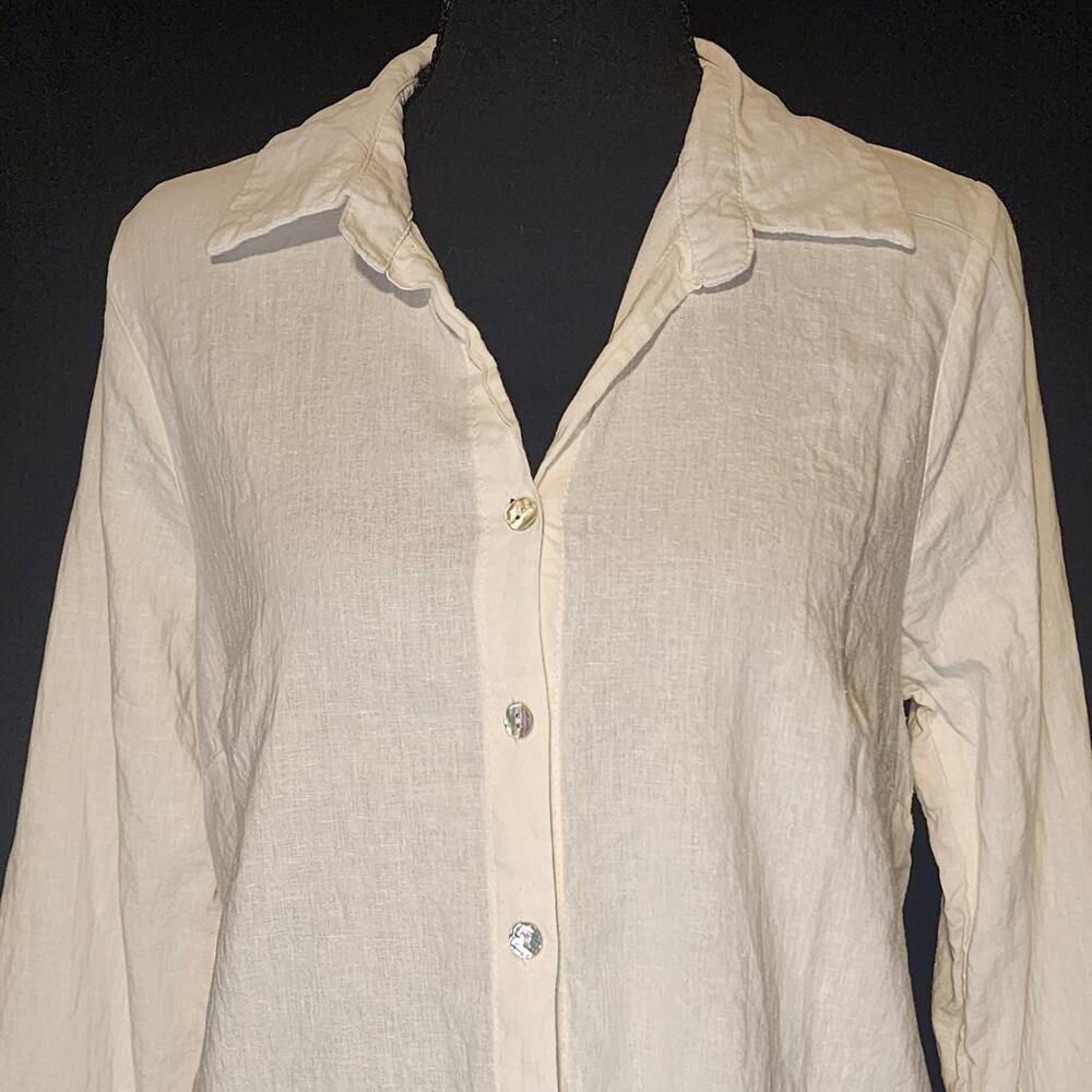 Christian Siriano cream eyelet blouse - Picture 4 of 7